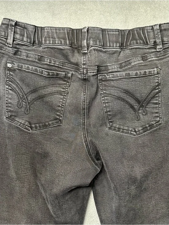 Lincoln Outfitters Womens 14 Straight Leg Jeans Gray Comfort Flex Stretch EUC - Picture 4 of 9